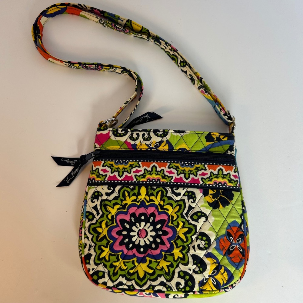 Vera Bradley RIO Crossbody Bag Quilted Colorful Floral Medallion Purse